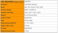 Low Noice Large Torque NATR5PP Tracking Roller Bearings Sealed Type